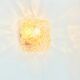 Mid-Century Amber Bubble Glass Ceiling Light by H.Tynell for Limburg, 1970s