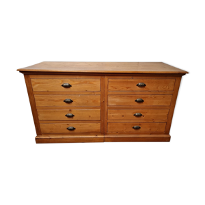 Commode en pin massif des années 1980
