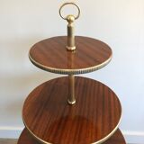 Round table of neoclassical style with triple plateaux 1940
