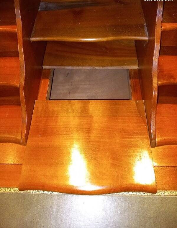 Antique drop-front secretary desk