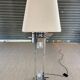Lampadaire en inox et verre de Murano