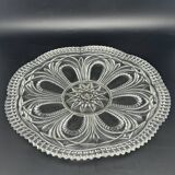Plat en verre travaillé
