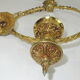 Suspension bronze brass and opaline / vintage