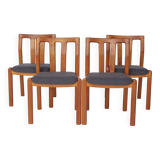 4 chaises en teck de style danois par Dyrlund , années 1960