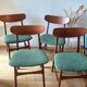 Set of 4 Scandinavian teak chairs – Model "Vagn" – 1960s