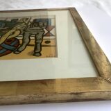 Fernand LÉGER (after) Circus scene. c. 1980. Framed photogravure