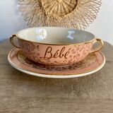 Baby handle bowl and saucer Villeroy and Boch model Santos