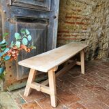 Banc en chêne massif, Rustique,Brut.
