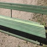 1900 green folding garden bench