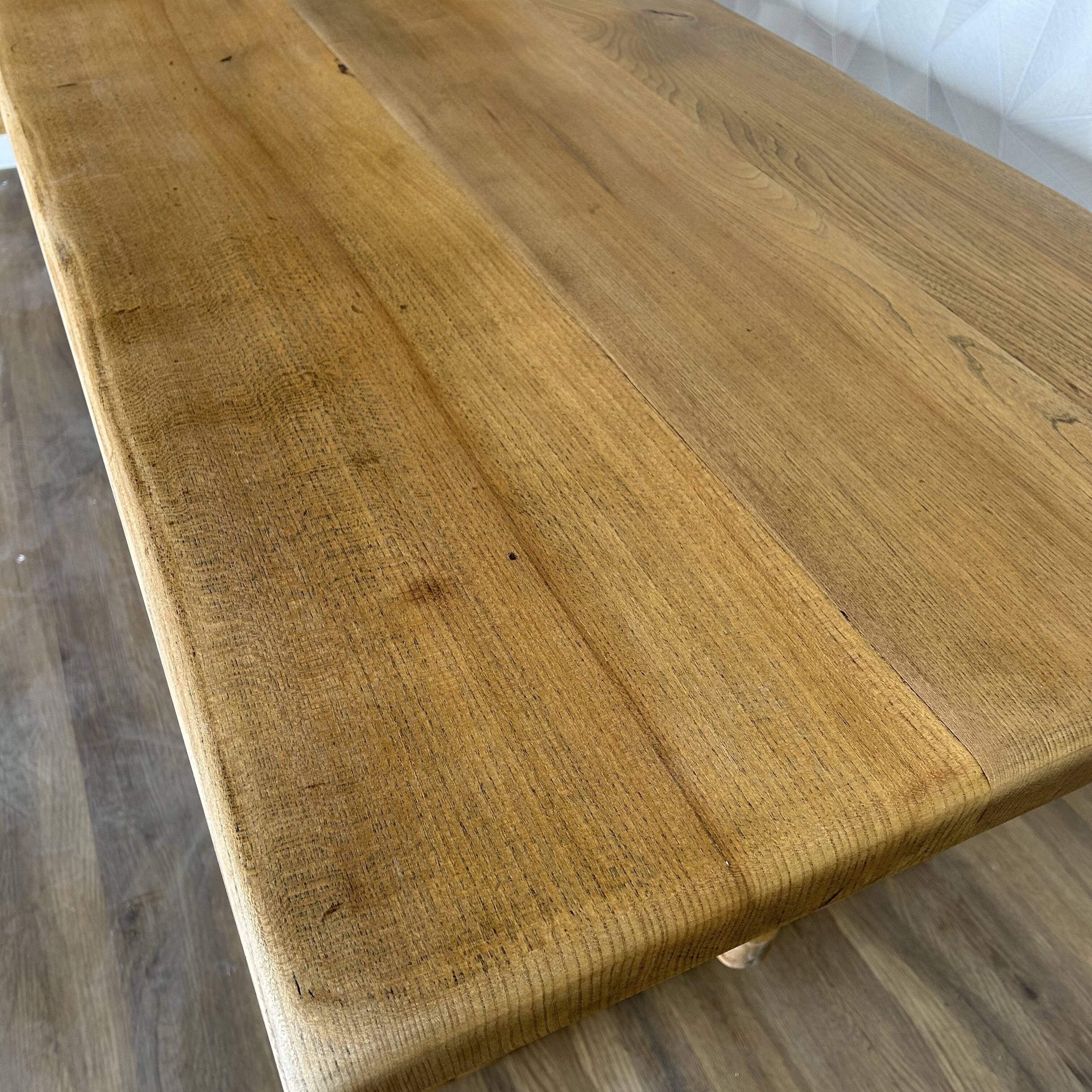 Solid elm monastery farm table