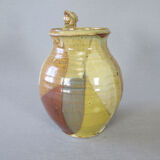 Signed anthropomorphic sandstone vase to be identified