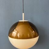 Vintage space-age style plexiglass pendant lamp