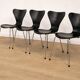 Series 7 Chairs Arne Jacobsen edition Fritz Hansen, 1955