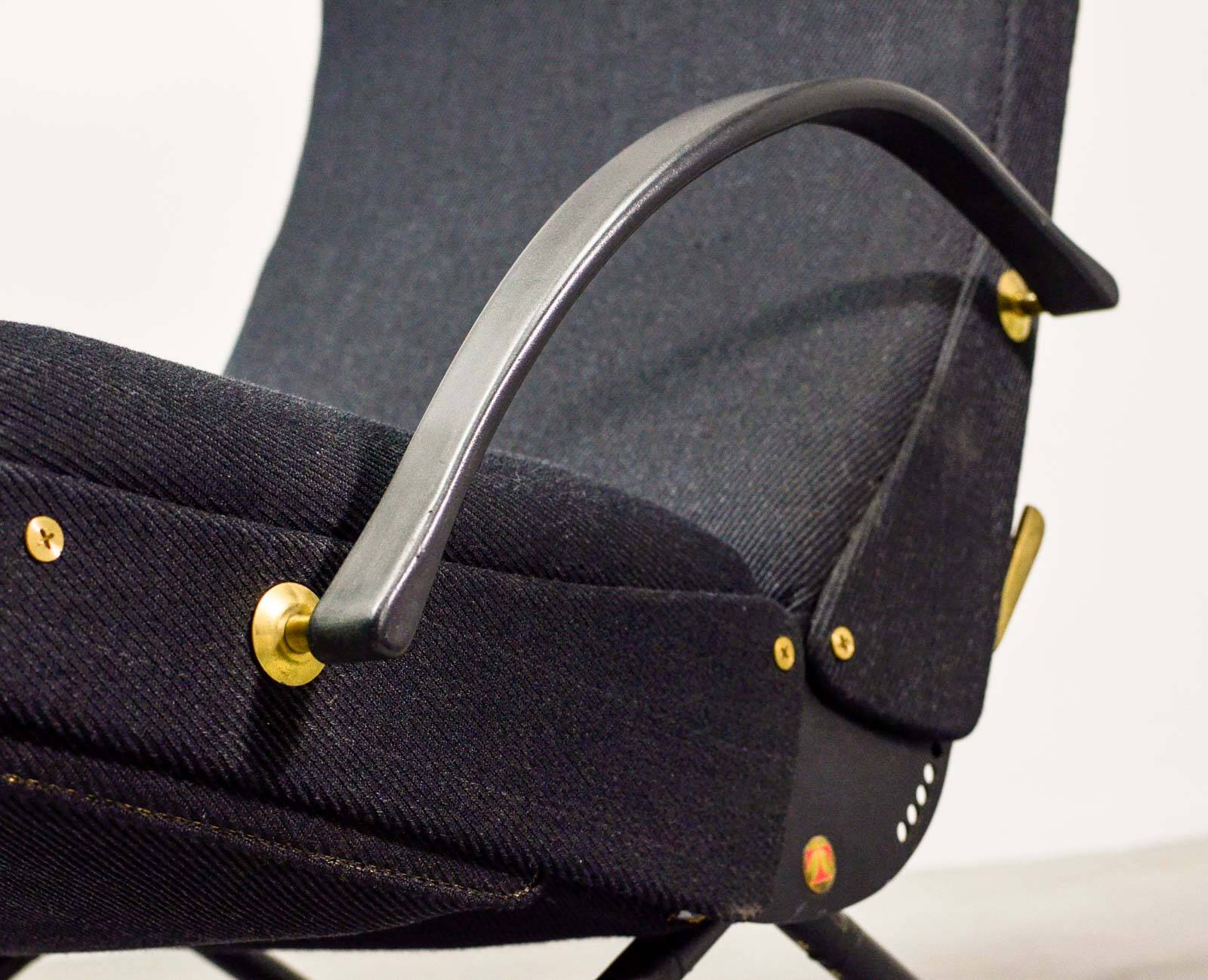 First Edition Osvaldo Borsani P40 Adjustable Tecno Lounge Chair, Italy 50s