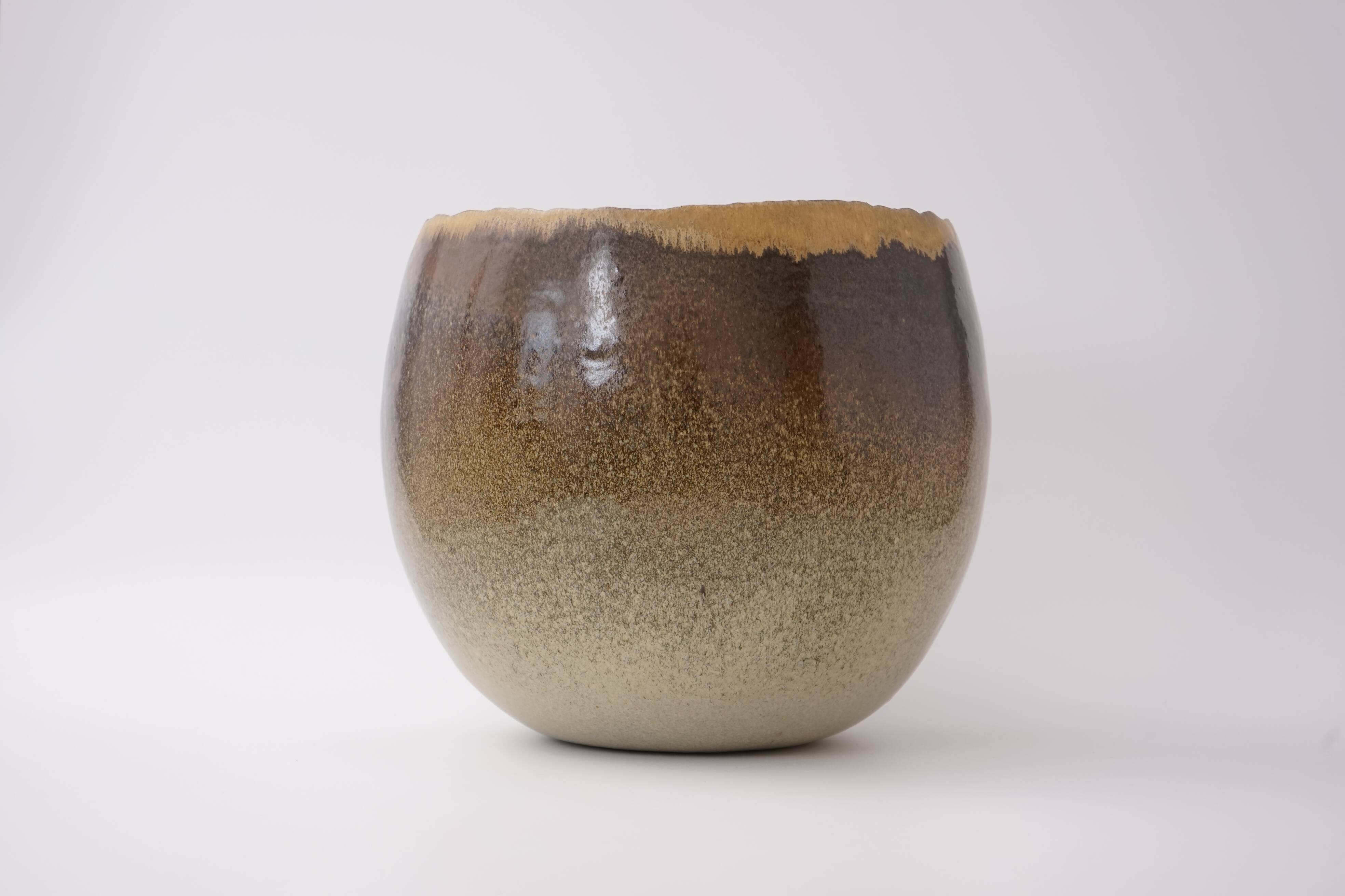 Large studio ceramic bowl by Sabine Jeck