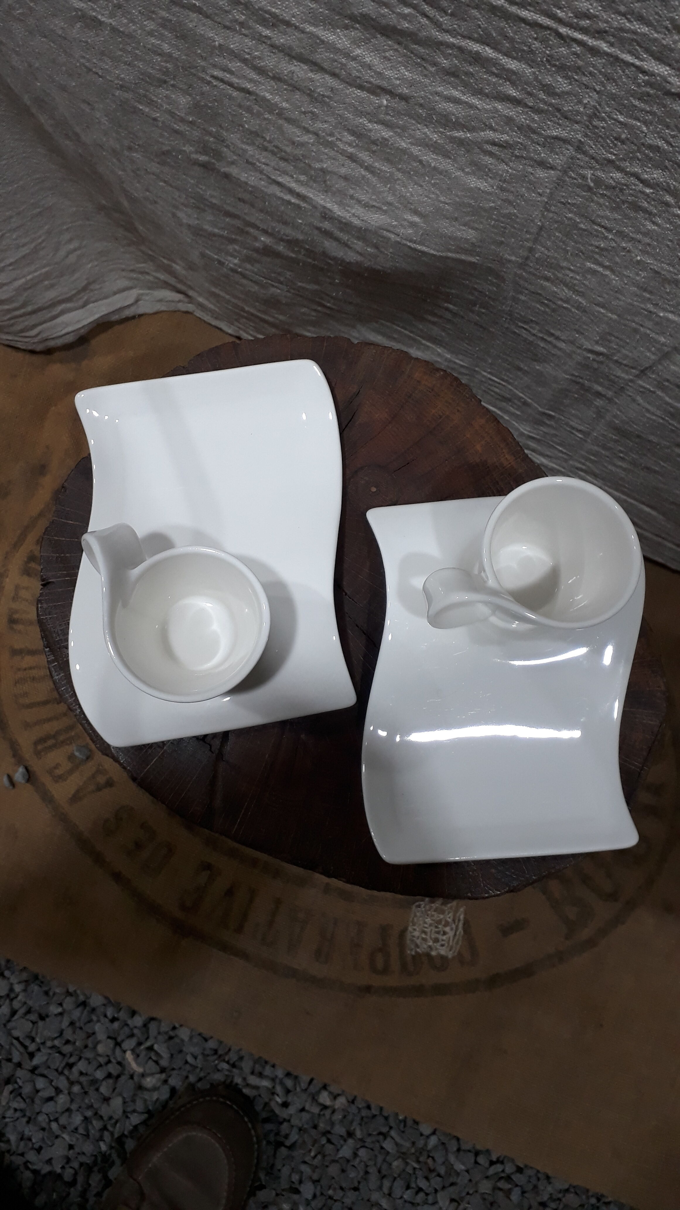 duo of cups with their saucer Villeroy and Boch