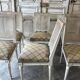 Set of 6 lacquered Louis XVI chairs circa 1950