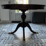 Empire-style table in solid walnut.