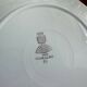 Set of 2 vintage flat plates – "Floralies" model – Digoin & Sarr