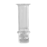 Textured transparent column vase