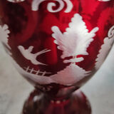 Bohemian crystal vase