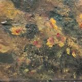 2 impressionist paintings - pair of oil on canvas - 2 signed autumn landscapes