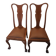 chaises chippendale style Queen Anne environ 1920