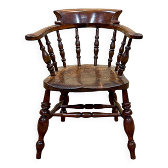 Fauteuil anglais en orme du XIXème