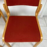 4x Vintage Danish design chairs Kvist Mobler
