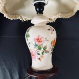 Porcelain and fabric lamp