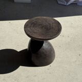 Sexy Neck - Solid wood (monoxyle) brown side table