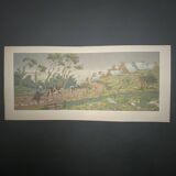 Lithographie par Henri Rivière L'Averse - La Féérie des Heures