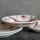 Five plates "grandmother" faience of Badonviller ancient