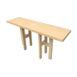 Cream resin console by Jean Claude Dresse, Belgium, 1970