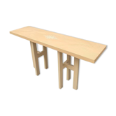 Cream resin console by Jean Claude Dresse, Belgium, 1970