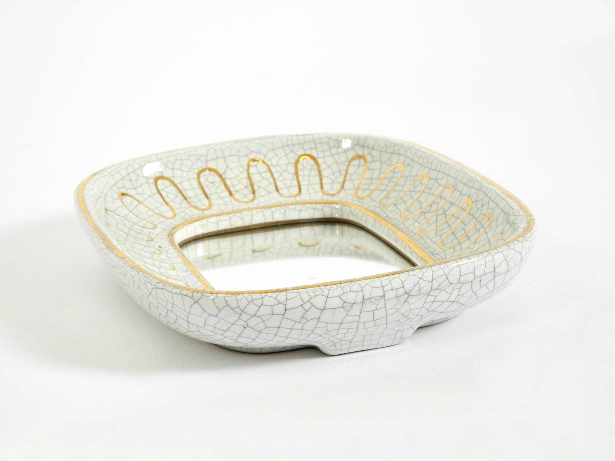 Beautiful small Art Deco ceramic mirror by Gmundner Keramik Austria, 1920
