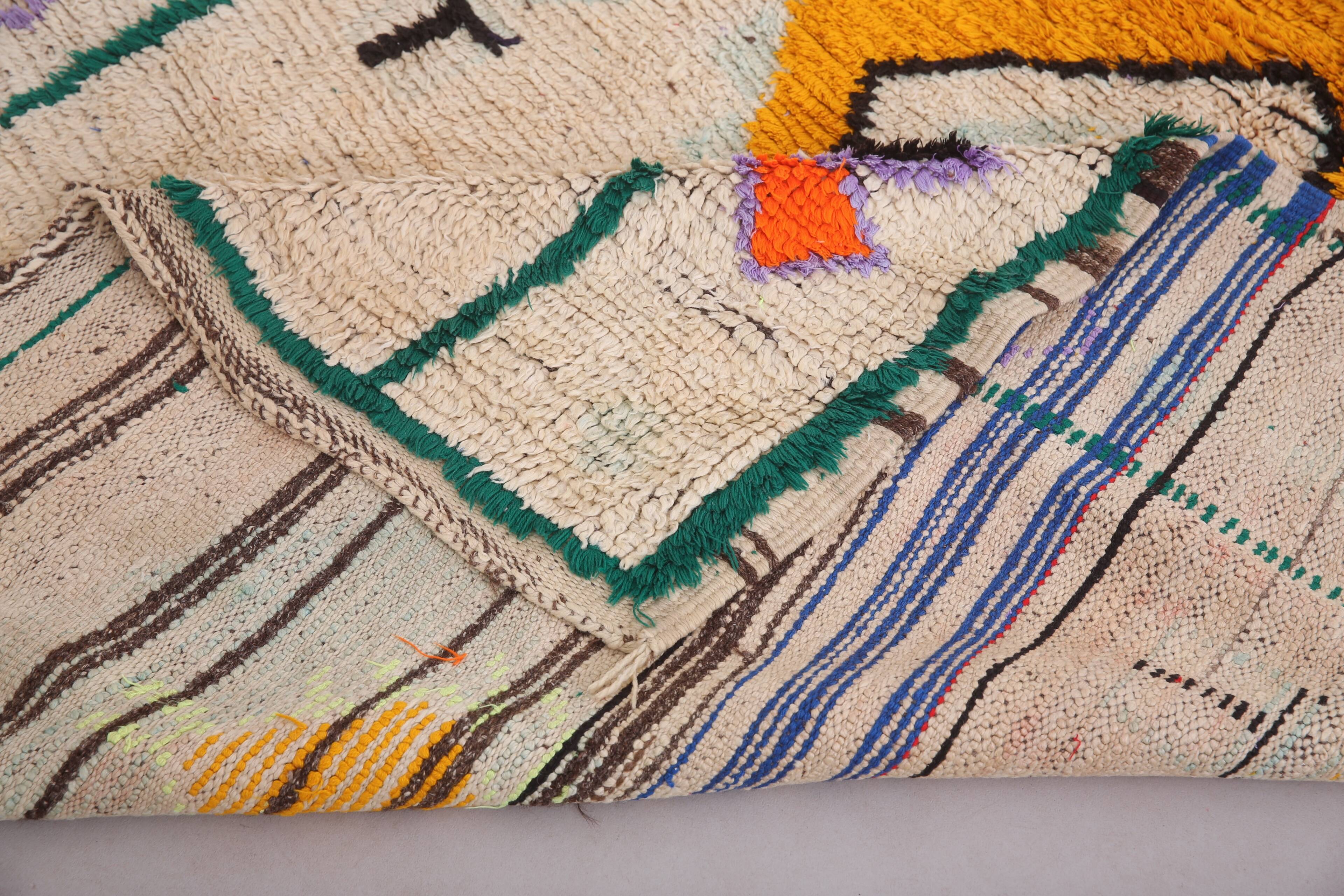 Vintage Moroccan Rug 172 x 275 cm - Berber rug Handmade - Bohemian Wool Rug