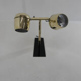 2-flamming wall lamp by napako, 1970s, restored