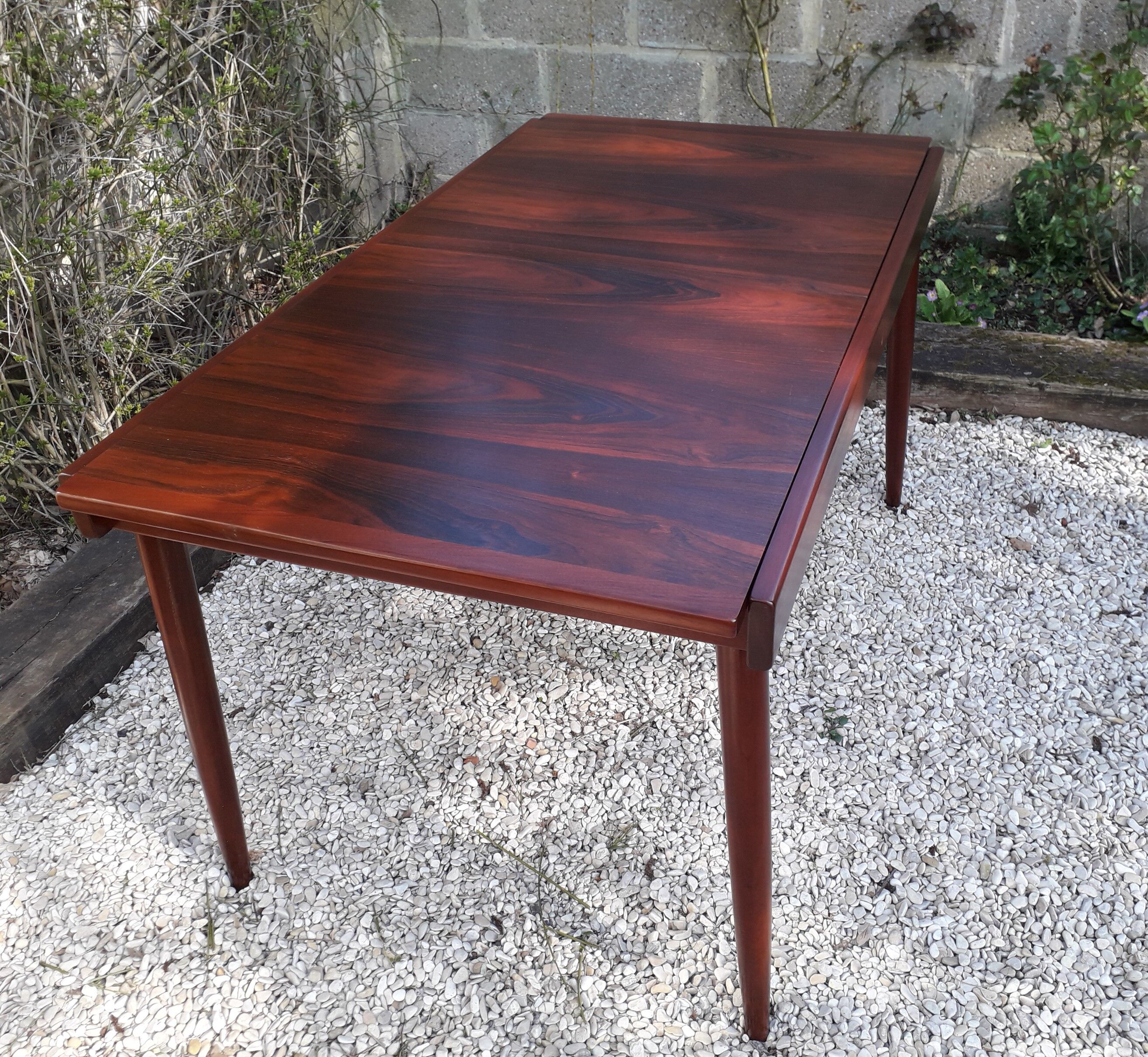 Table extensible en palissandre