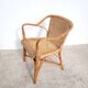 Fauteuil en rotin adulte vers 1960 osier