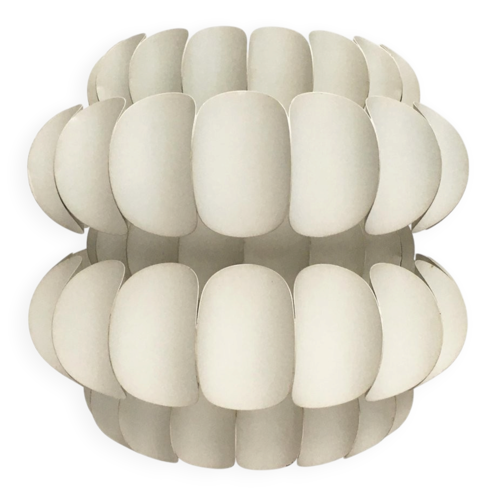 White metal pendant lamp from the mid-century by H. Zender for Temde.