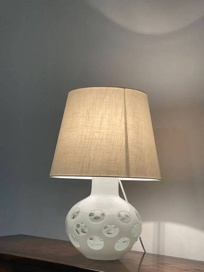 Carlo Nason glass table lamp for Mazzega Italy 1970s