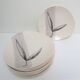 Ten Pornic design plates from the 60s, "Lotus" model