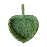 Heart wicker basket