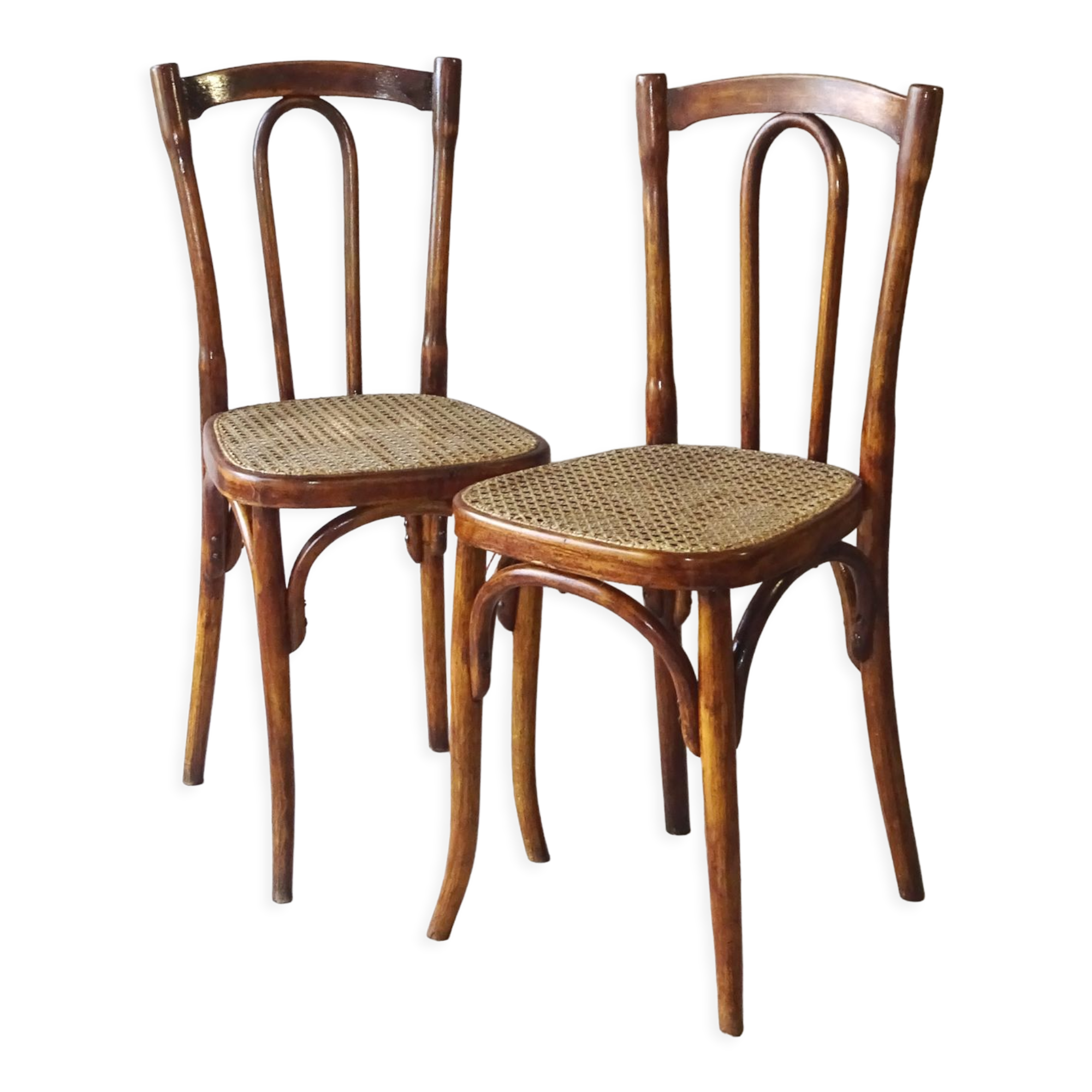 Set of 2 chairs bistrot type 56 circa 1925
