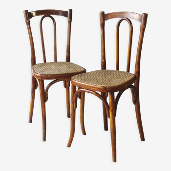 Set of 2 chairs bistrot type 56 circa 1925
