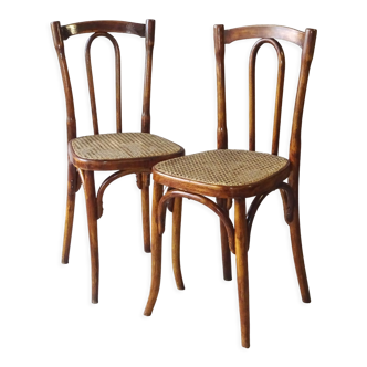 2 chaises bistrot type 56 vers 1925