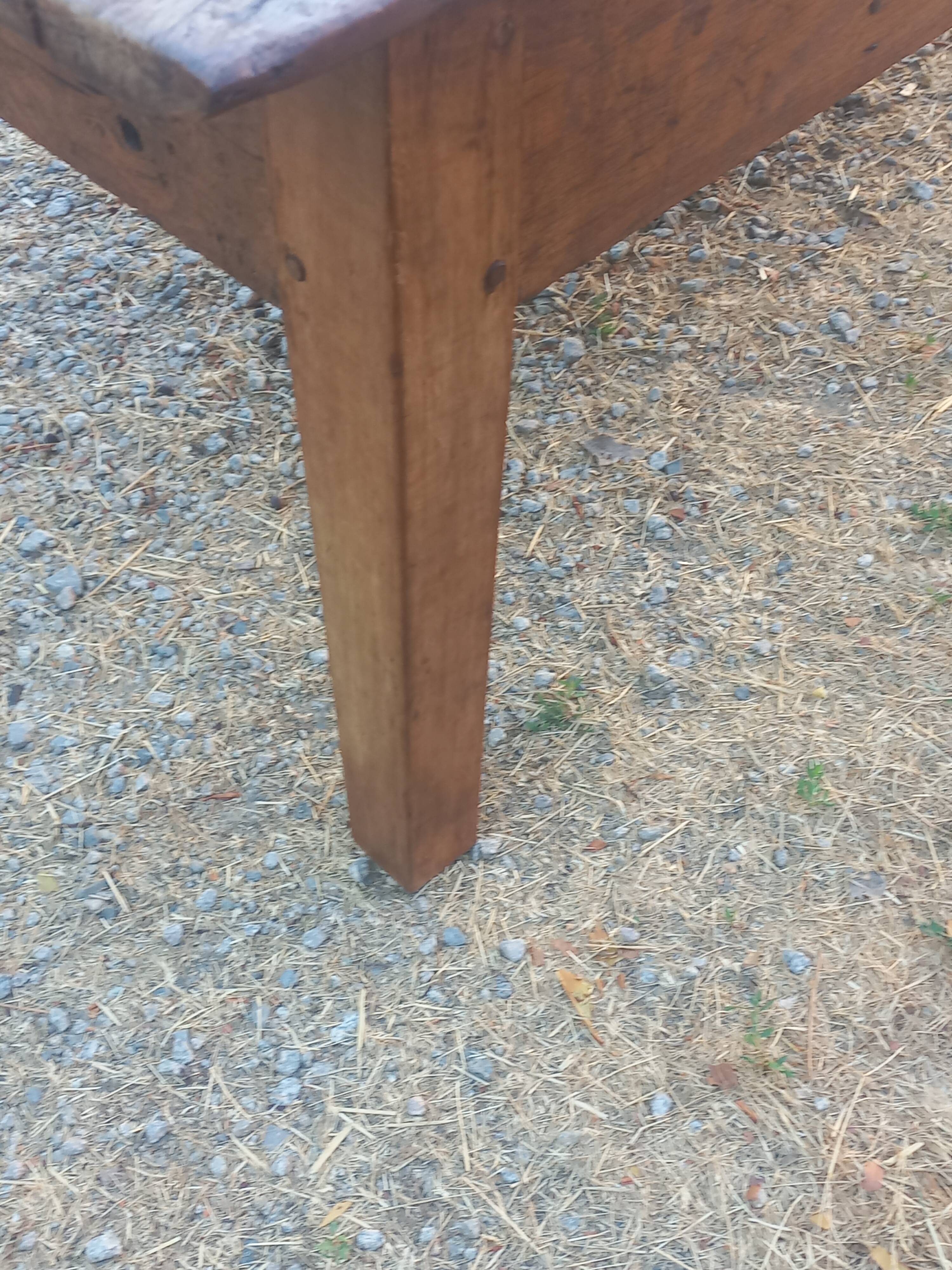 19th-century oak farmhouse coffee table 149cm