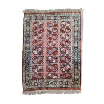 Handmade Turkmen silk carpet 163x117cm