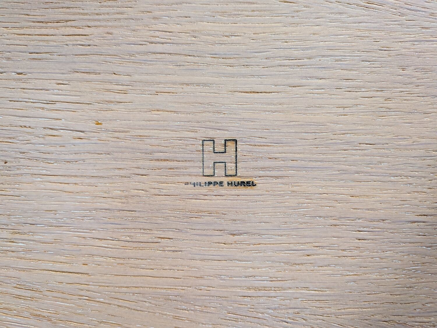 Coffee table or side table in oak by Philippe Hurel.